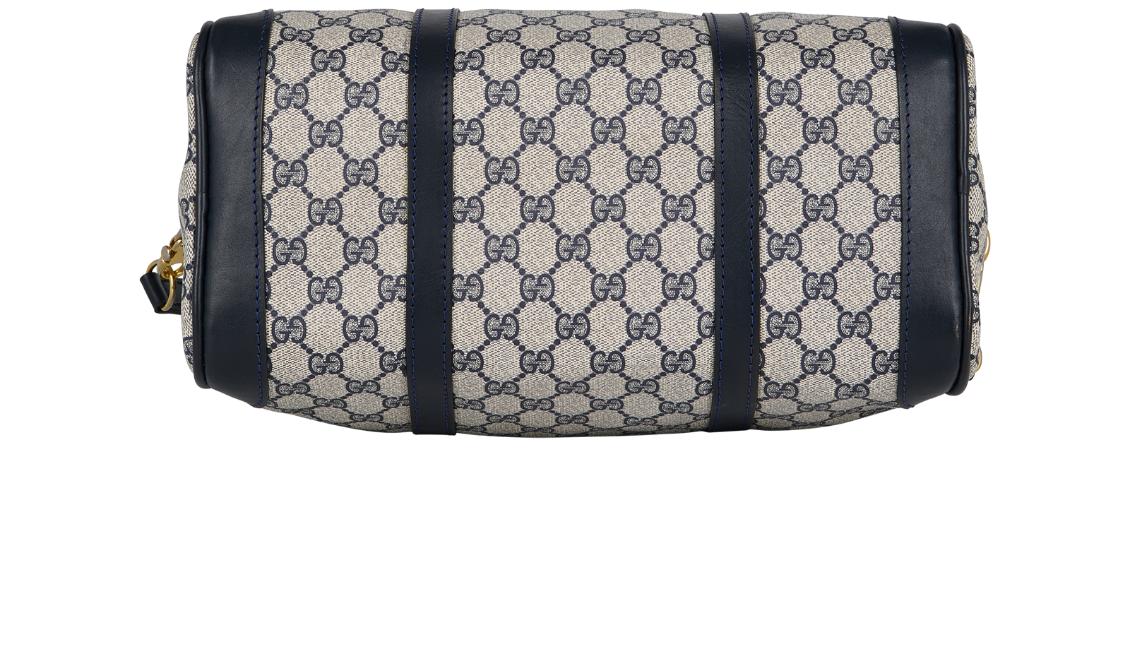 GG Supreme Small Duffle, &pound;550, Handbags, Beige/Blue, Coated Canvas, Top view